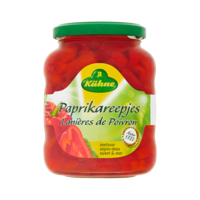 Kuhne Paprikareepjes Zoetzuur 320 g bij Jumbo - thumbnail