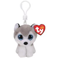 TY Beanie Babies Clip Husky Knuffel Buff 7 cm - thumbnail