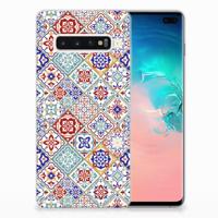 Samsung Galaxy S10 Plus | TPU | Siliconen hoesje | Tiles Color - thumbnail