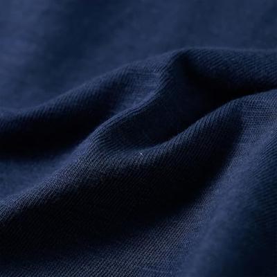 Kindershirt met lange mouwen helmprint 92 gemleerd marineblauw - thumbnail