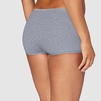 Basic boxershort dames katoen - Vrouwen onderbroek kort pijpje - thumbnail