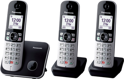 Panasonic KX-TG6853NLB Huistelefoon Zwart