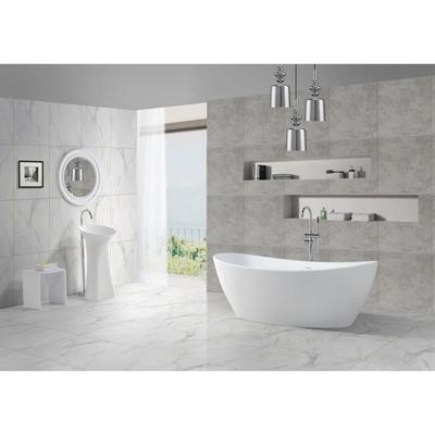 Wiesbaden Eva Solid Surface Vrijstaand Bad - 178x84x64cm - Mat Wit