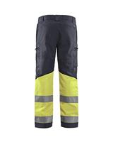 Blåkläder Werkbroek met stretch High-Vis 15511811 | Medium Grijs/High-Vis Geel | Maat 64 - 7330509675113 - thumbnail