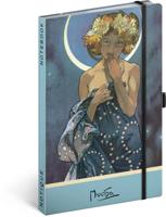 Alphonse Mucha Notitieboek A5 Luna - thumbnail