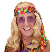 Pruik hippie blond Kukka - thumbnail