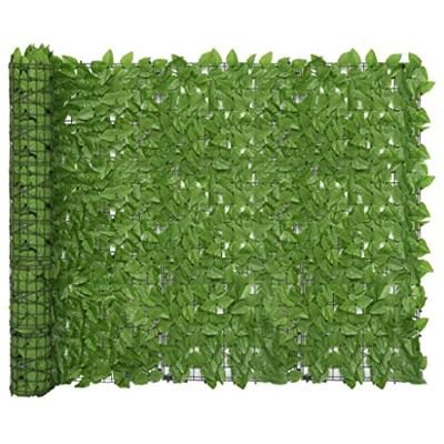 VidaXL Balkonscherm met groene bladeren 300x150 cm VidaXL Balkonscherm met groene bladeren 300x150 cm