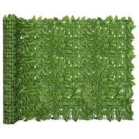 VidaXL Balkonscherm met groene bladeren 300x150 cm - thumbnail