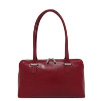 Claudio Ferrici Classico Shopper Schoudertas Red - thumbnail