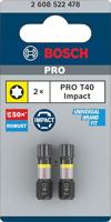 Bosch Accessories Bosch Power Tools 2608522478 T-bit 2-delig T-profiel - thumbnail