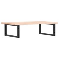 Badkamer wandschap staal en massief eikenhout - thumbnail