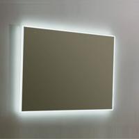 Spiegel Sanilux Mirror Infinity 80x70x4,1 cm Aluminium met LED Verlichting en Spiegelverwarming - thumbnail