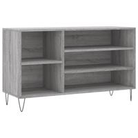 VidaXL Schoenenkast 102x36x60 cm bewerkt hout sonoma grijs - thumbnail