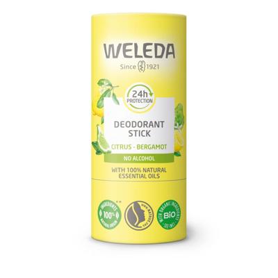 Weleda Deodorant stick citrus + bergamot 24U 50 Gram Weleda Deodorant stick citrus + bergamot 24U 50 Gram