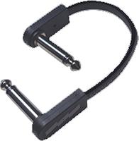 EBS PCF-DL10 Deluxe Flat patchkabel mono-jack haaks 10 cm - thumbnail