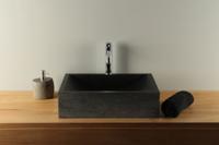 Terrazzo wastafel zwart 50 cm TZS 015SL - thumbnail