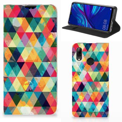 Huawei P Smart (2019) Hoesje met Magneet Geruit Huawei P Smart (2019) Hoesje met Magneet Geruit