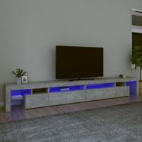Tv-meubel met LED-verlichting 290x36,5x40 cm betongrijs - thumbnail