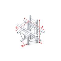 MILOS Milos Pro-30 Triangle F Truss - T-Cross + up/down 5-way - 71 cm - thumbnail