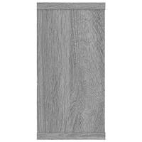 Wandschappen kubus 2 st 100x15x30 cm bewerkt hout grijs sonoma - thumbnail