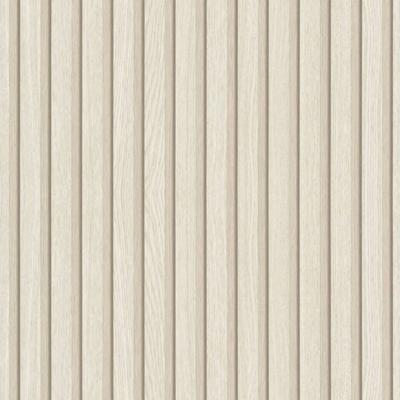 Noordwand Botanica Behang met houten lamellen 33957