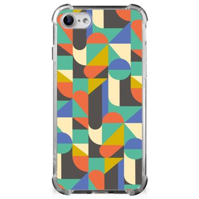 iPhone SE 2022/2020 | iPhone 8/7 Doorzichtige Silicone Hoesje Funky Retro iPhone SE 2022/2020 | iPhone 8/7 Doorzichtige Silicone Hoesje Funky Retro