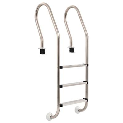 VidaXL Zwembadladder met 3 sporten 120 cm roestvrij staal 304 VidaXL Zwembadladder met 3 sporten 120 cm roestvrij staal 304