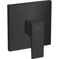 Hansgrohe Metropol ééngreeps douchemengkraan afbouwdeel met rechte greep, mat zwart - thumbnail