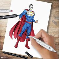 Creativ Company Hobbyset illustratie, superman, diverse kleuren, 1 doos - thumbnail