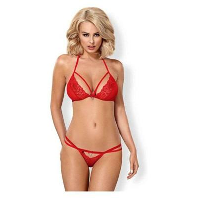Ondergoed Set Obsessive 838-SET-3 Rood S/M