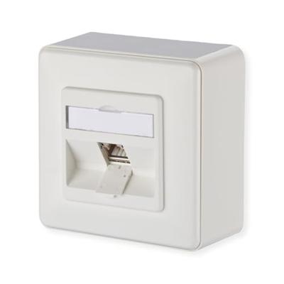 Metz Connect 130B12D10002-E Netwerkdoos Opbouw (op muur) CAT 6A 1 poort Zuiver wit Metz Connect 130B12D10002-E Netwerkdoos Opbouw (op muur) CAT 6A 1 poort Zuiver wit