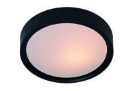 Lucide LEX - Plafonnière - Ø 33 cm - 2xE27 - Zwart - thumbnail