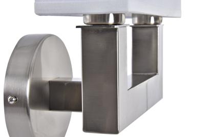 Muurlamp DKD Home Decor 25 x 14 x 24 cm Zilverkleurig Metaal Wit 220 V 40 W Modern