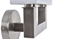 Muurlamp DKD Home Decor 25 x 14 x 24 cm Zilverkleurig Metaal Wit 220 V 40 W Modern - thumbnail