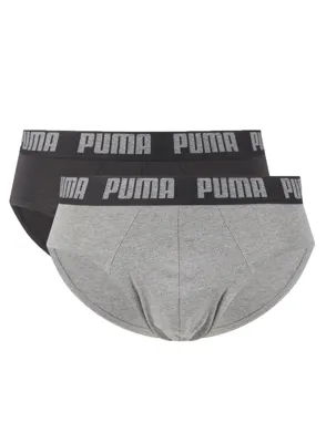Pakket met onderbroeken Puma Basic Grijs 2 Onderdelen - Maat: S