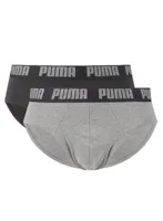 Pakket met onderbroeken Puma Basic Grijs 2 Onderdelen - Maat: S - thumbnail
