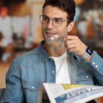 Magnetische stalen band - Zeer sterke magneet - Zilver - Geschikt voor Apple Watch 44mm / 45mm / 46mm / 49mm Magnetische stalen band - Zeer sterke magneet - Zilver - Geschikt voor Apple Watch 44mm / 45mm / 46mm / 49mm