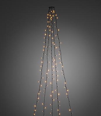 Konstsmide 6362-820 LED-boommantel Binnen Energielabel: G (A - G) werkt op het lichtnet Aantal lampen 250 LED Barnsteen Verlichte lengte: 3 m