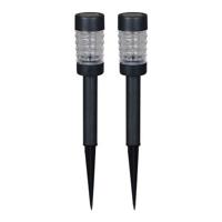 Luxform Set van 3 prikspotsRennes zwart solar - LWE35327 - thumbnail