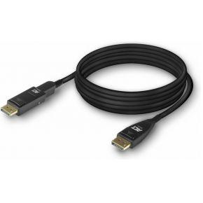 ACT 10 meter DisplayPort 1.4 Active Optical Cable 8K met afneembare connector DisplayPort male - Dis