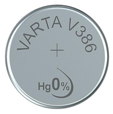 VARTA 14501386 - knoopcelbatterij V386 met 1,5 volt, capaciteit 105 mAh, chemisch systeem zilveroxide, voor elektronische alledaagse apparaten om een optimale energievoorziening te garanderen
