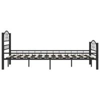 Bedframe staal zwart 120x200 cm - thumbnail