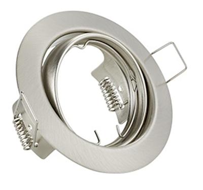 Trio Ronde inbouwspotJura GU10 8,3cm nikkel mat - 650100107