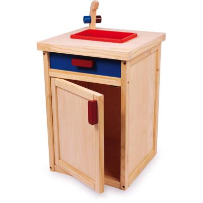 Small Foot keukengootsteen hout 51 cm blauw/rood Small Foot keukengootsteen hout 51 cm blauw/rood