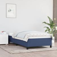 Bedframe zonder matras 90x190 cm stof blauw - thumbnail
