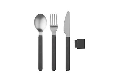 Mepal bestekset silueta 3 delig nordic black