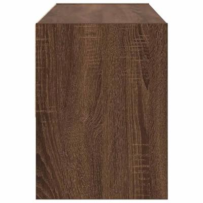 VidaXL Schoenenrek stapelbaar 89,5x30x40 cm bruin eikenkleur VidaXL Schoenenrek stapelbaar 89,5x30x40 cm bruin eikenkleur