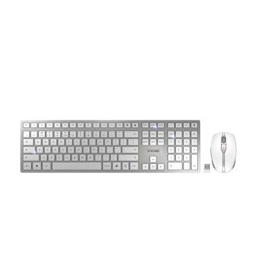 CHERRY DW 9100 SLIM draadloze desktopset Zilver