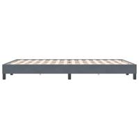 Bedframe zonder matras 140x220 cm fluweel donkergrijs - thumbnail