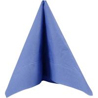 Creativ Company Servetten, witte achterkant, afm 33x33 cm, lichtblauw, 20 stuk/ 1 doos - thumbnail